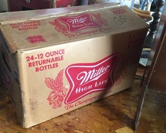 . . . one of two vintage beer boxes