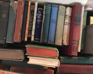 . . . some of the assortment of vintage books