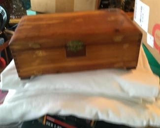 . . . one of two cedar boxes