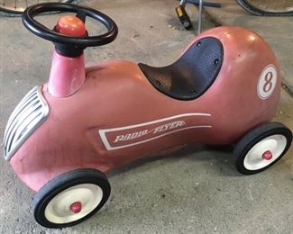 . . . a cute Radio Flyer pedal car