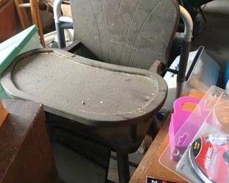 . . . a vintage high chair