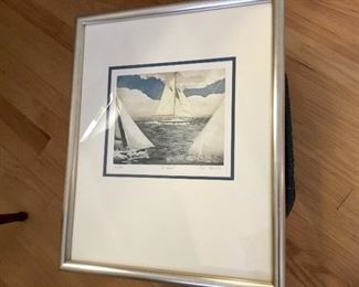 Sailboats print