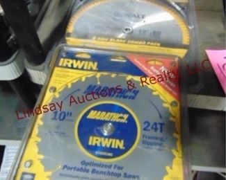 NIP Dewalt 12" sawblade & Irwin 10" sawblade