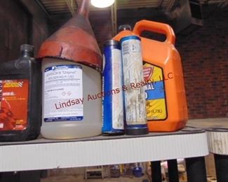 Misc partial bottles oil, grease other