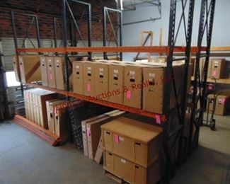 2 Sections of pallet racking w/ 6 shelves