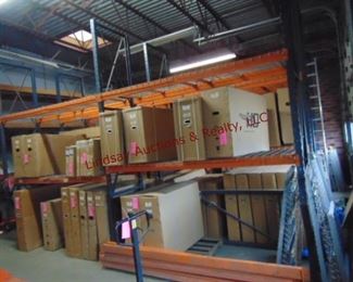 2 Sections of pallet racking w/ 7 shelves