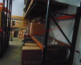  2 Sections of pallet racking w/ 7 shelves