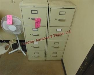 3 - 4 drawer letter file cabinets