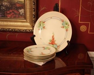 Hand painted vintage Limoges dishes