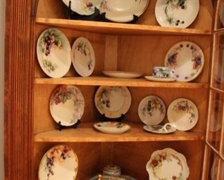 Hand painted Limoges plates