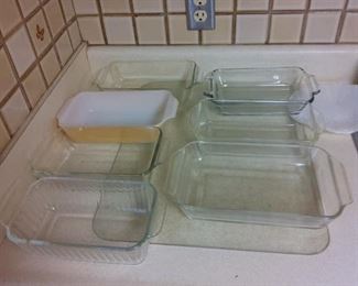 Glass Loaf Pans, Assorted Sizes