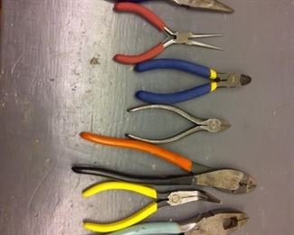 Various Pliers Assorted Sizes