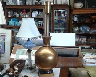 Lamp Gold Round Bottom