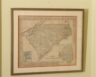 Old map of North and South Carolina.
