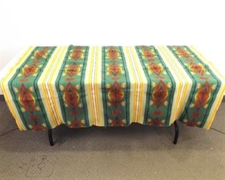 Vintage Hand Woven 100% Wool Blanket
