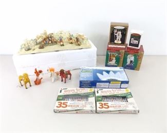 Lot of Misc. Hallmark etc. Christmas Ornaments, Nativities, etc.
