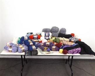 HUGE Lot of Knitting Yarn and Needles
