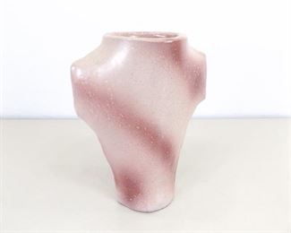 VERY Unique Vintage Veiled Torso Shape Pottery Vase
