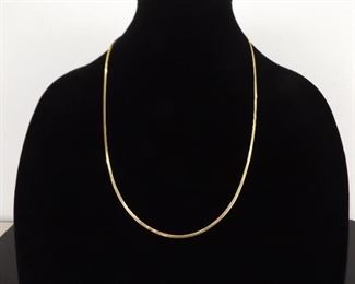 14k Yellow Gold Snake Link Necklace
