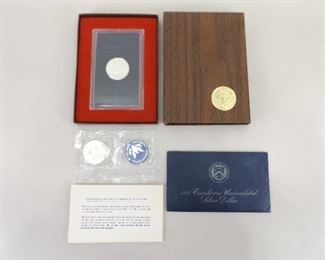 1971 and 1972 Eisenhower Silver Dollars in Original US Mint Packaging
