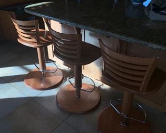 These barstools are solid and they adjust!