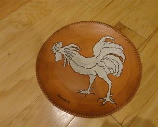 Sidney Carol Davidson Chicken Plate (14" across)