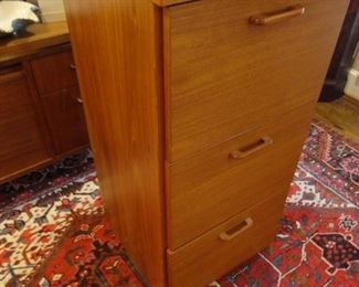 Matching File Cabinet Mid Century Modern 21x20x43 (3 drawer) Denmark