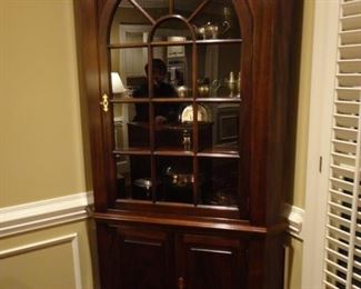 Cherry Corner Cupboard. 41x81 (lighted inside)
