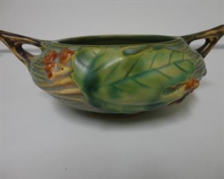 Vintage Roseville USA Bush Berry Blue sugar bowl 2 S