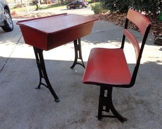 Cast Iron Child's Desk (Very heavy)