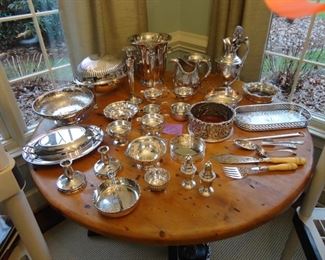 Sterling and Sterling plated items. All are marked.