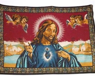 Fabric Art about 3 feet across.