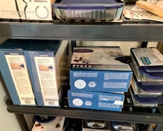 Brand new Pyrex in various sizes