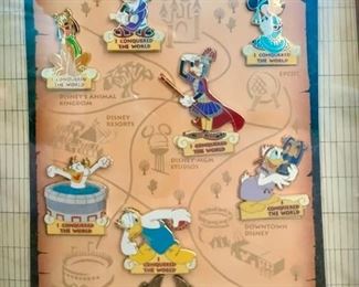 One of the sets of Disney pins
