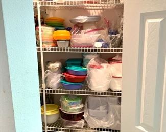 Mountains of new Tupperware 