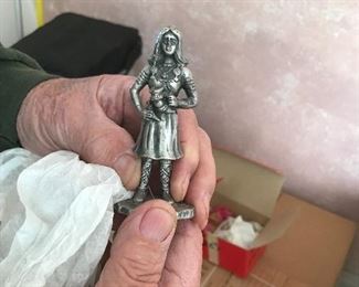 Pewter figurines
