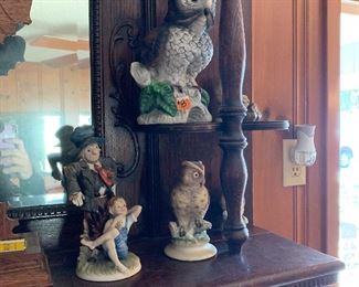 Owl figurines