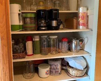 Jars and coffee pots