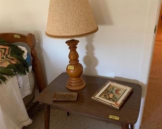 End table with lamp