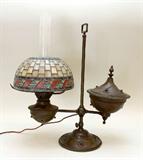 Bradley and Hubbard oil lamp