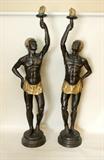 Lifesize pr Bronze Blackamoors