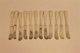 Kirk & Sons repousse sterling butter knives