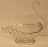 Glass Candy Dish in the Shape of a Swan