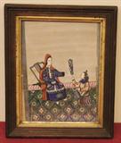 19th Century Painting on Rice Paper
