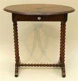 Barley Twist Side Table with One Drawer