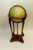 Globe on Carved Wood Stand