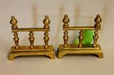 Pair of Brass Fire Dogs