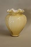 Pale Yellow Art Glass Vase
