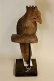 Carved Thai Parrot Figure on Stand
