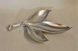 Vintage Royal Hickman Aluminum Leaf Dish, signed Bruce Fox